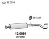 FIAT 46756801 Middle Silencer